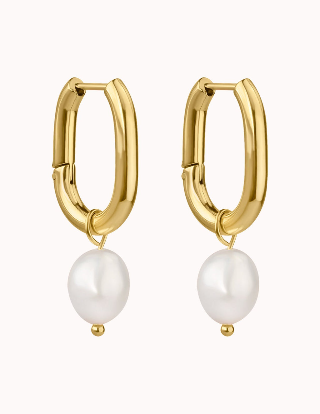 Vesta Pearl Hoop Earrings