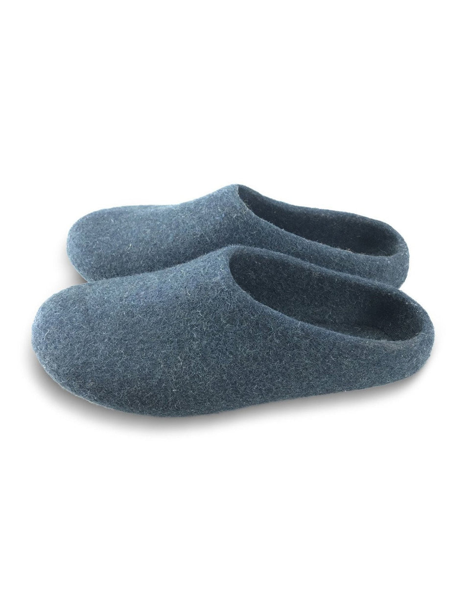 Classic Wool Slippers Heathered Navy