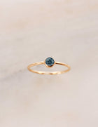 December Birthstone Ring ∙ Blue Zircon