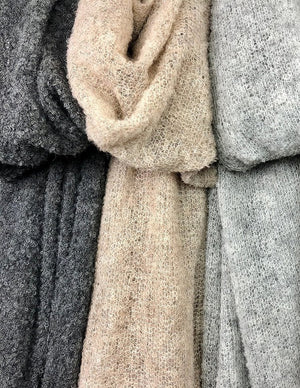 Gray Ultra Plush Alpaca Scarf