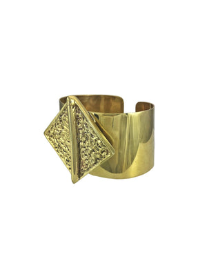 Hammered Bombshell Cuff