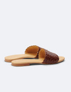 Isla Woven Slide Sandal - Brandy
