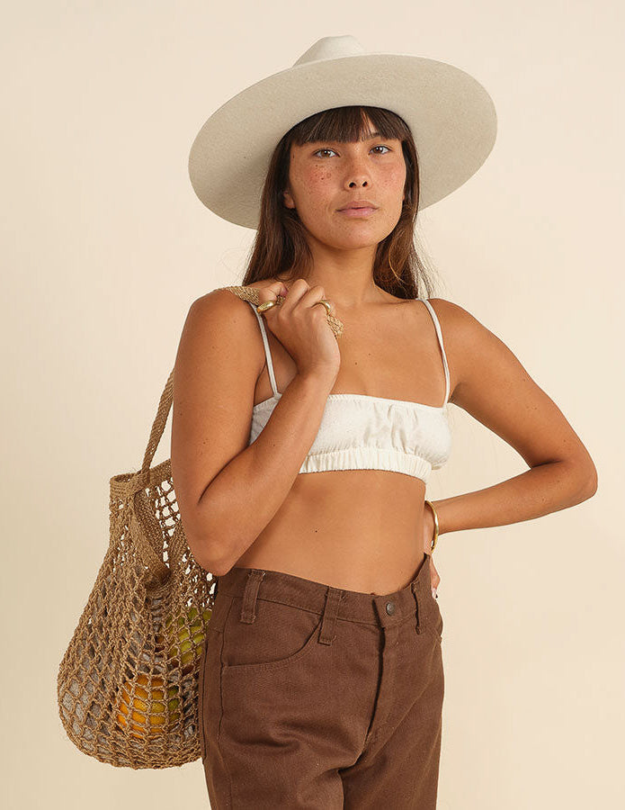 Maria Market Bag with Plant Fiber Strap | Vegan