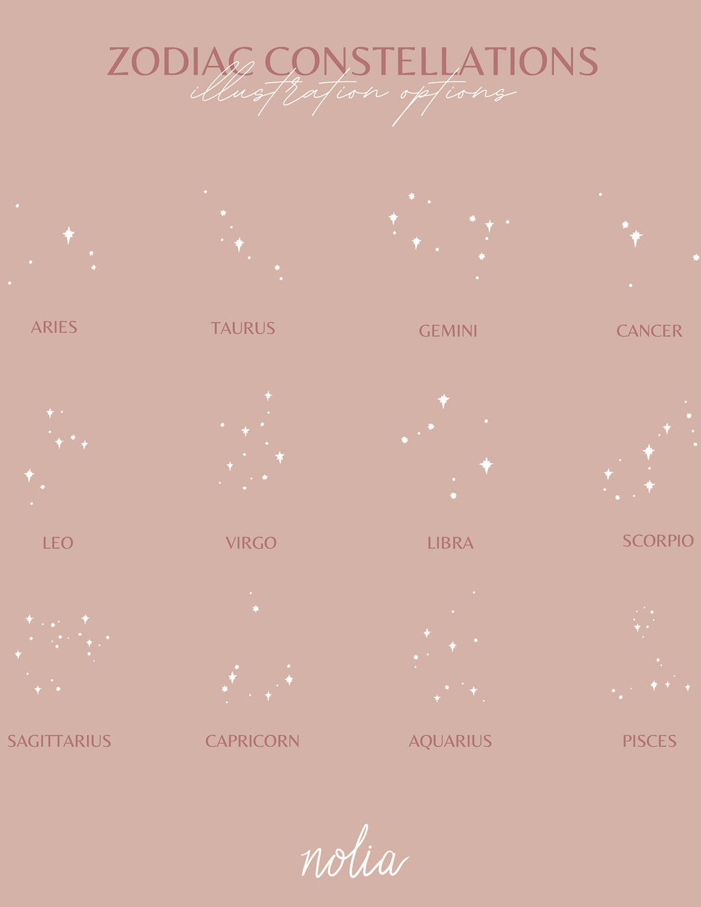 Mona Zodiac Constellation Necklace