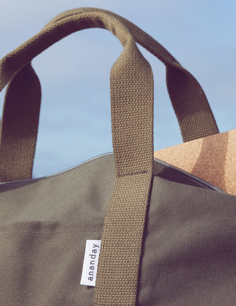 Natural Canvas Yoga Bag