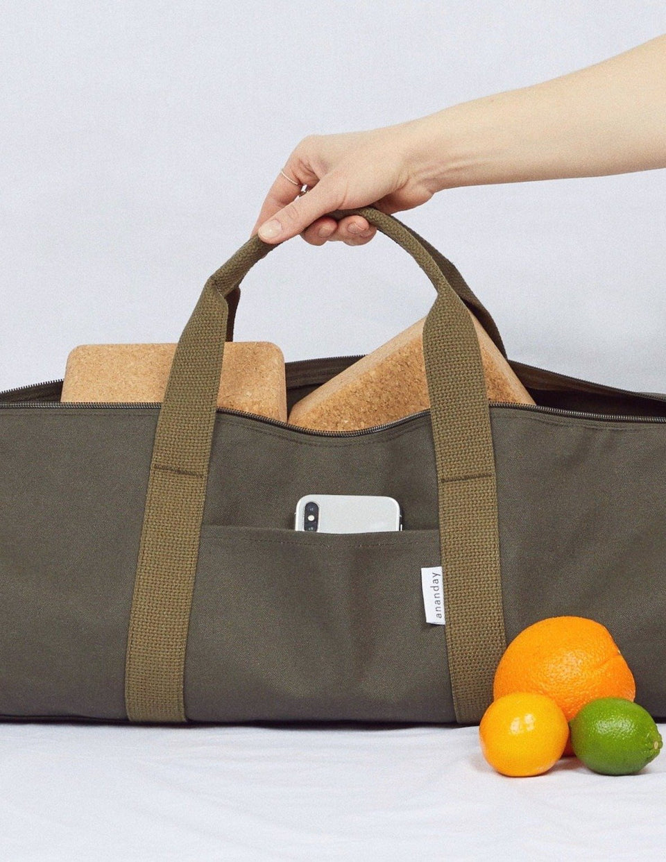 Natural Canvas Yoga Bag