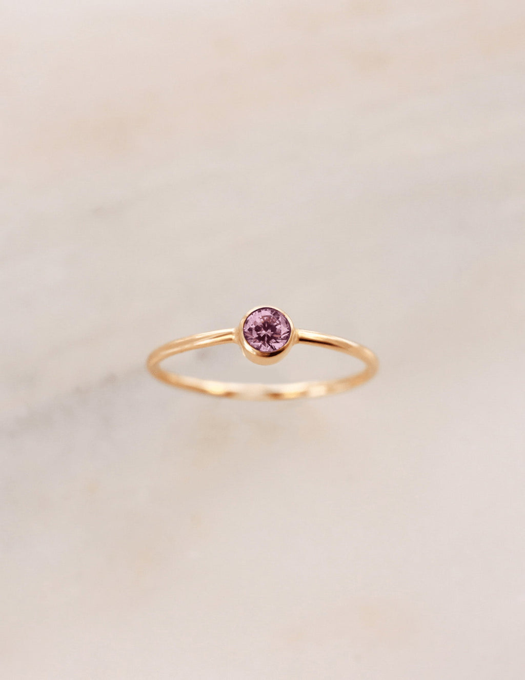 October Birthstone Ring ∙ Pink Tourmaline