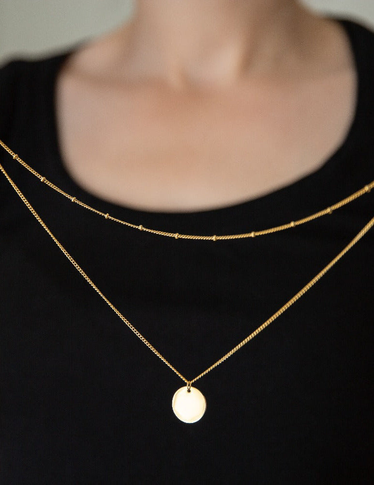 Single Disc Necklace