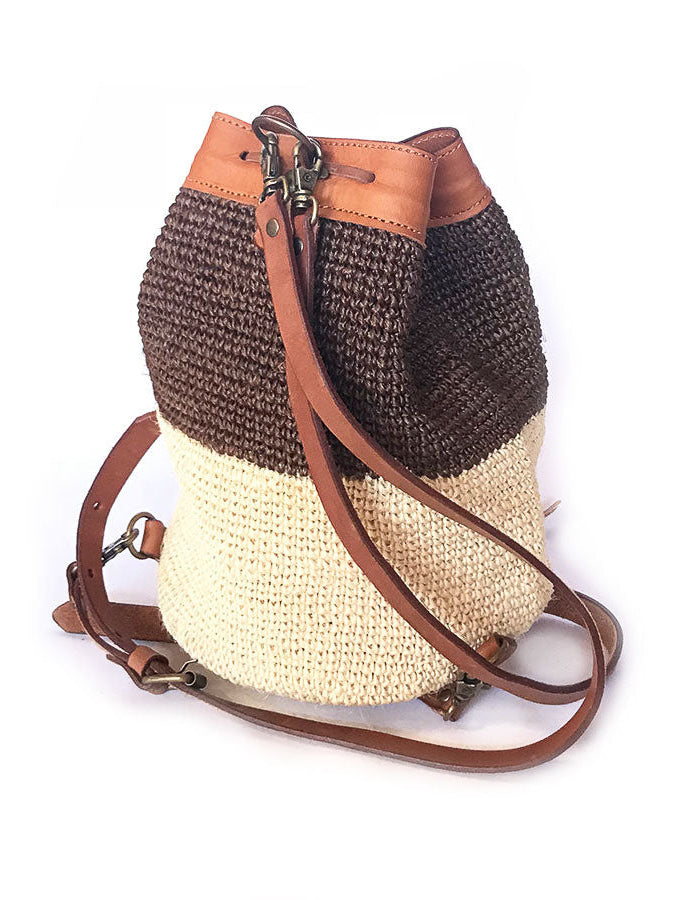 Transito Mini Backpack Brown - White