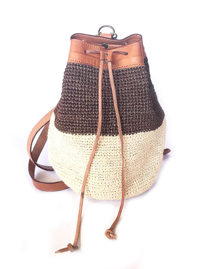 Transito Mini Backpack Brown - White